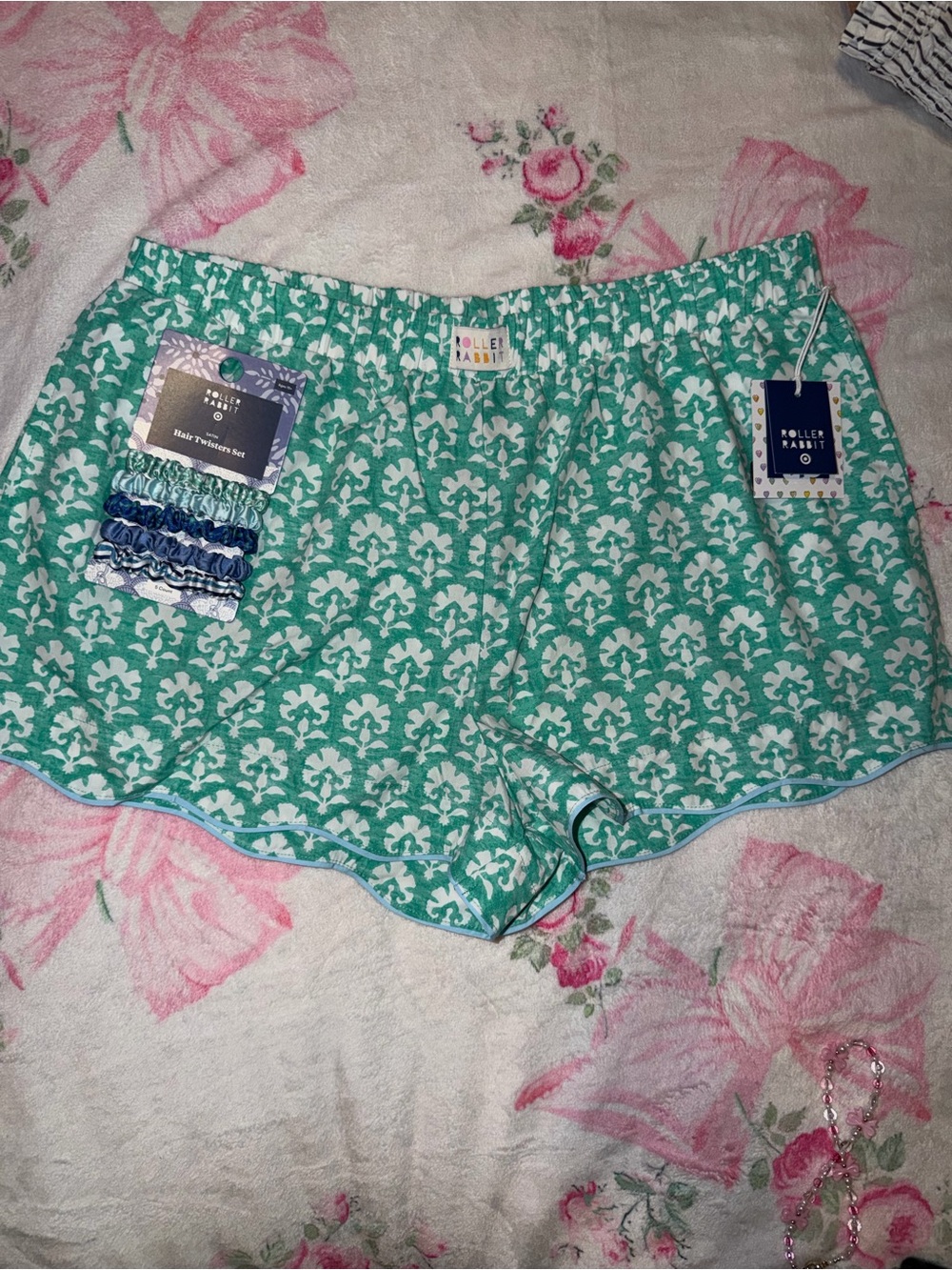 2-pc Brand new!  Roller Rabbit x Target Boxers and hair ties
